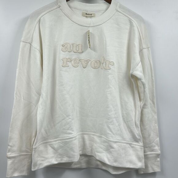 Madewell Au Revoir Crewneck Sweatshirt Small New With Tags - Picture 2 of 6